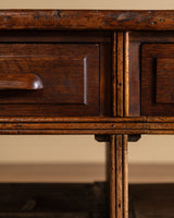Monumental Italian Six-Drawer Rustic Sideboard, 1850's