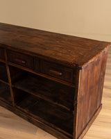 Monumental Italian Six-Drawer Rustic Sideboard, 1850's