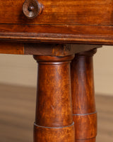 Marble-Top Wood Column Console, Italy, 1910's