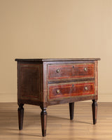 Neoclassical Paint Decorated Two-Drawer Chest, Italy, 19th Century