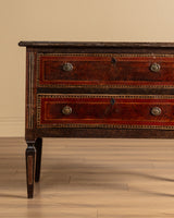 Neoclassical Paint Decorated Two-Drawer Chest, Italy, 19th Century