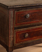 Neoclassical Paint Decorated Two-Drawer Chest, Italy, 19th Century