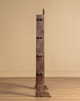 Folk Art Carved Floral Plate Rack, Italy, 19th Century