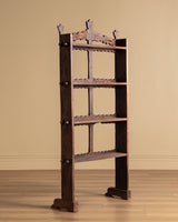 Folk Art Carved Floral Plate Rack, Italy, 19th Century
