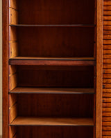 Three-Door Oak Tambour Cabinet, Italy, Early 20th Century