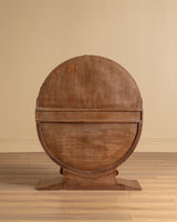 Italian Art Deco Circular Vanity with Mirror, 1930s