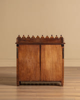 Folk Art Carved Floral Petite Chest, Italy, Late 19th Century