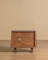 Pair of Art Deco Burl Wood Nightstands, Italy, 1930's