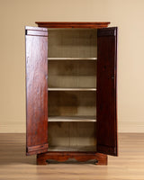 Rustic Diamond Panel Armoire w/ Iron Fastenings, Italy, 19th Century