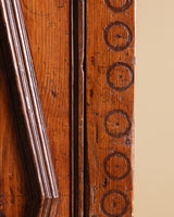 Rustic Diamond Panel Armoire w/ Iron Fastenings, Italy, 19th Century