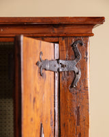 Rustic Diamond Panel Armoire w/ Iron Fastenings, Italy, 19th Century