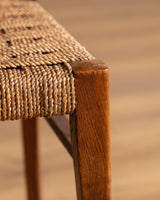 Set of 6 Italian Scalloped Back Dining Chairs Manner of Ico Parisi, 1940's