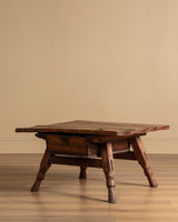 Antique Plank Top Coffee Table, Italy, 19th Century
