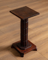 Tramp Art Carved Wood Pedestal, American, Early 20th Century