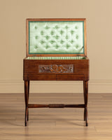 Carved and Inlaid Sewing Table Manner of Luigi Scremin, Italy, 1930's