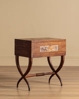 Carved and Inlaid Sewing Table Manner of Luigi Scremin, Italy, 1930's