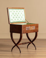 Carved and Inlaid Sewing Table Manner of Luigi Scremin, Italy, 1930's