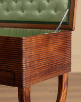 Carved and Inlaid Sewing Table Manner of Luigi Scremin, Italy, 1930's