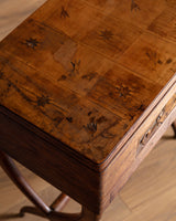Carved and Inlaid Sewing Table Manner of Luigi Scremin, Italy, 1930's