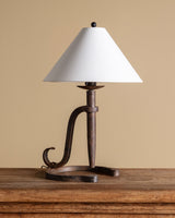 Oversized Horseshoe Iron Table Lamp, France, 1930's