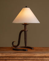 Oversized Horseshoe Iron Table Lamp, France, 1930's