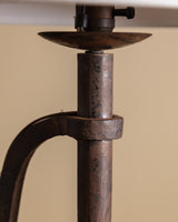 Oversized Horseshoe Iron Table Lamp, France, 1930's