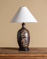 Pair of Glazed Ceramic Jar Table Lamps, Japan, Early 20th Century