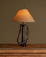 Sculptural Draped Ribbon Cast Brass Table Lamp, Europe, Mid Century