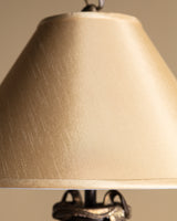 Sculptural Draped Ribbon Cast Brass Table Lamp, Europe, Mid Century