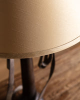 Sculptural Draped Ribbon Cast Brass Table Lamp, Europe, Mid Century