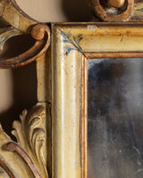 Venetian Rococo Mirror with Painted Accents, Italy, 19th Century