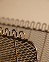 Looped Gold-Tone Metal Magazine Rack Manner of Gio Ponti, Italy, 1950's