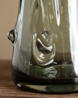 Sculptural Green Murano Glass Vase, Italy, 1960s