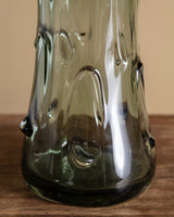 Sculptural Green Murano Glass Vase, Italy, 1960s