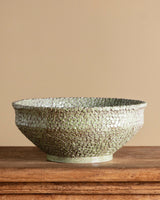 Large ND Dolfi Verde Maiolica Bowl, Italy