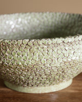 Large ND Dolfi Verde Maiolica Bowl, Italy