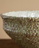 Large ND Dolfi Verde Maiolica Bowl, Italy