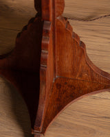 Art Deco Sculptural Oak Floor Lamp, Netherlands, Circa 1920s
