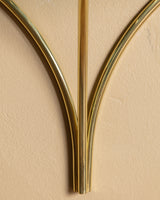 Sculptural Glass & Brass Wall Shelf #3 in the Manner of Fontana Arte, Italy