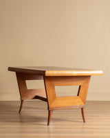 Luigi Scremin Sculptural Wood Dining Table, Italy, 1930s