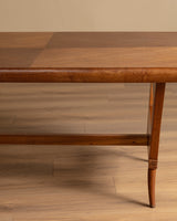 Luigi Scremin Sculptural Wood Dining Table, Italy, 1930s