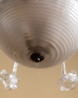 Large Murano Glass Floral Chandelier Manner of Barovier & Toso, Italy, 1950s