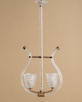 Barovier & Toso Rostrato Murano Glass Chandelier, Italy, 1940s
