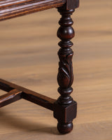 Set of 6 Neo-Basque Oak & Rush Dining Chairs, France, 1950's