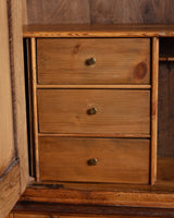 Dutch Oak Two Door Cabinet w/ Drawers, 1930's