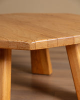 Dutch Oak Octagonal Coffee Table, 1970's