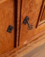 94" Danish Oak Sideboard w/ Wavy Apron by Henning Kjaernulf, 1970s's