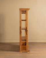 Brutalist Dutch Oak Bookcase w/ Peg Joinery, 1970's
