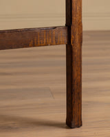 Dutch Oak Cross Base Accent Table, 1950's