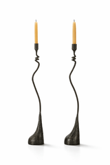 1/2” Loopy Iron Candlestick - Lone Fox